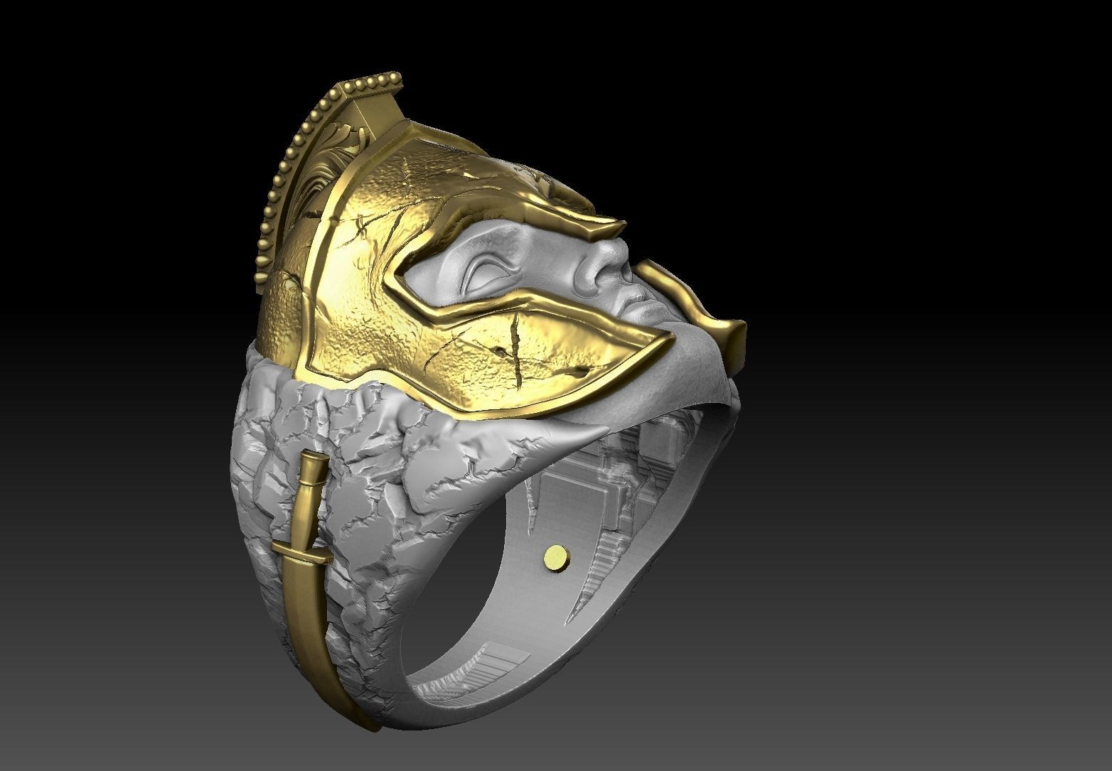 Spartan Ring 3D print model 3D print model_4