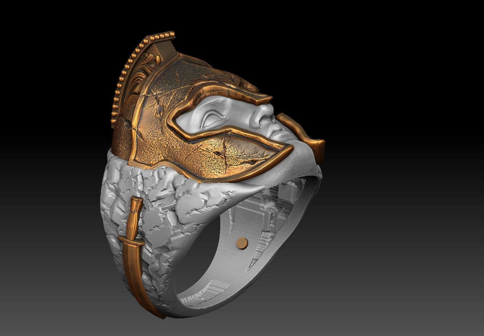 Spartan Ring 3D print model 3D print model_11