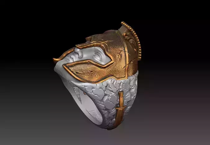 Spartan Ring 3D print model 3D print model