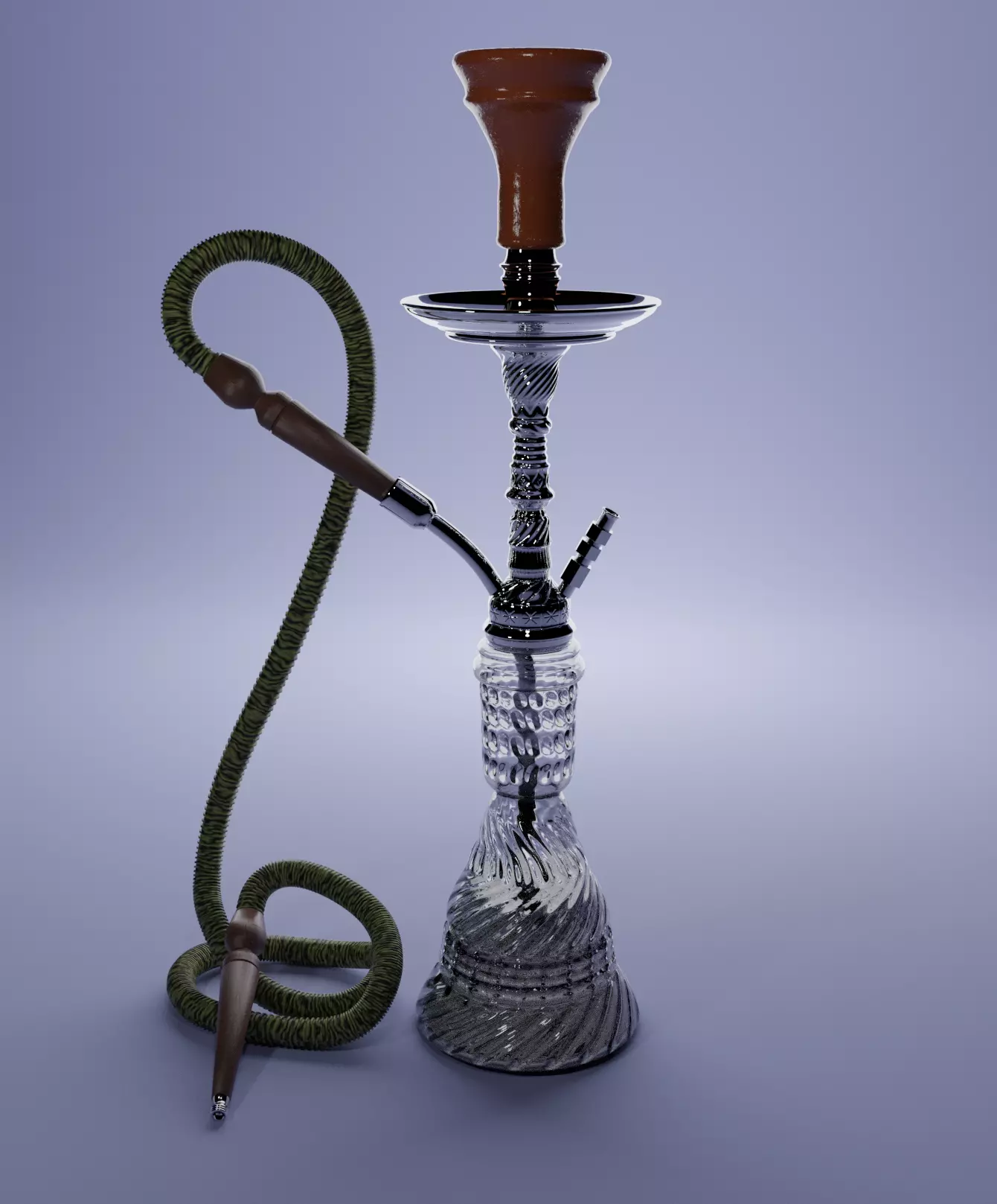 shisha hookah Low-poly 3D model
