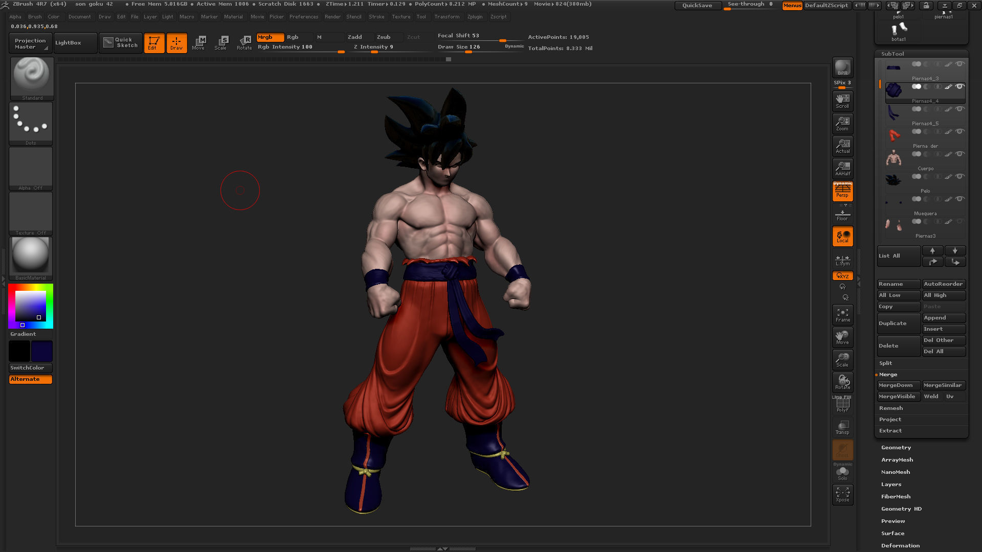 SON GOKU 3D print model_6