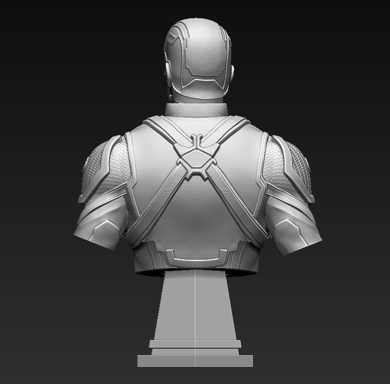 Captain America Bust 3D print model_1