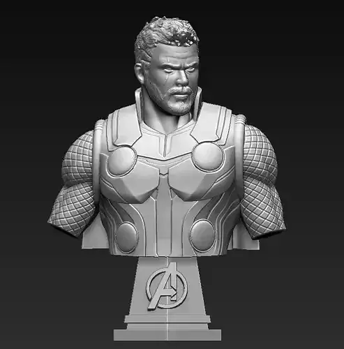 Thor Bust 3D print model
