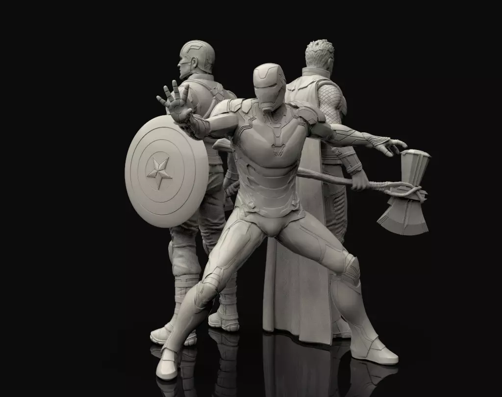 Avengers Statues Bundle 3D print model_0