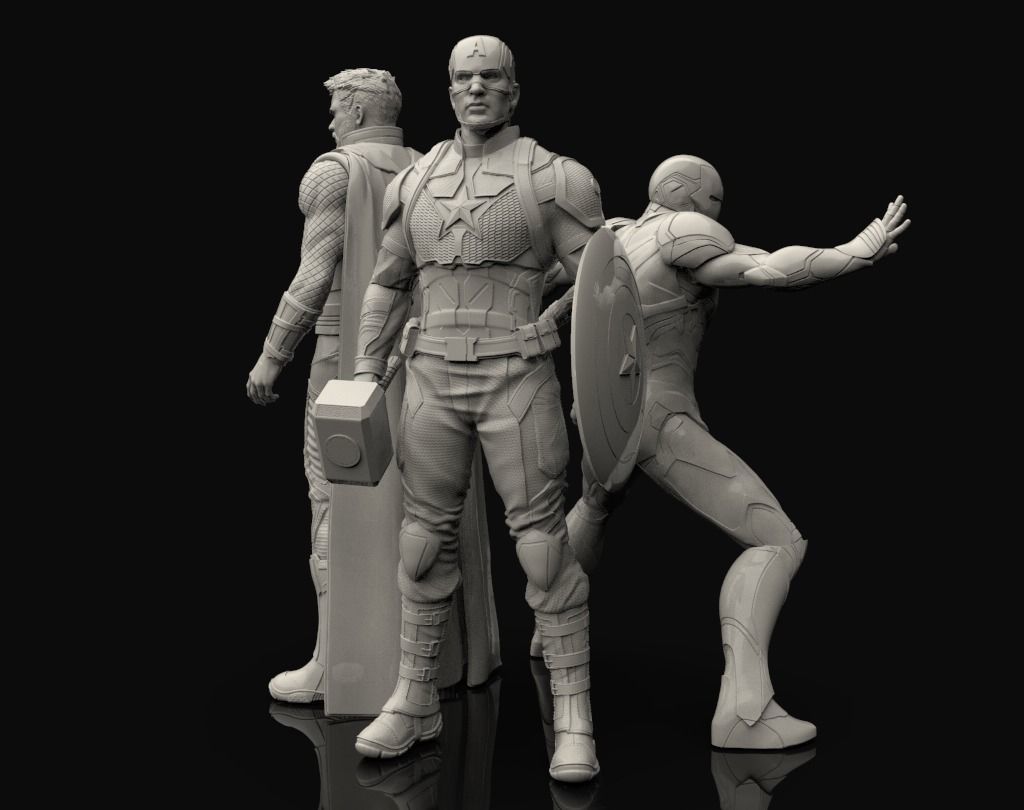 Avengers Statues Bundle 3D print model_1
