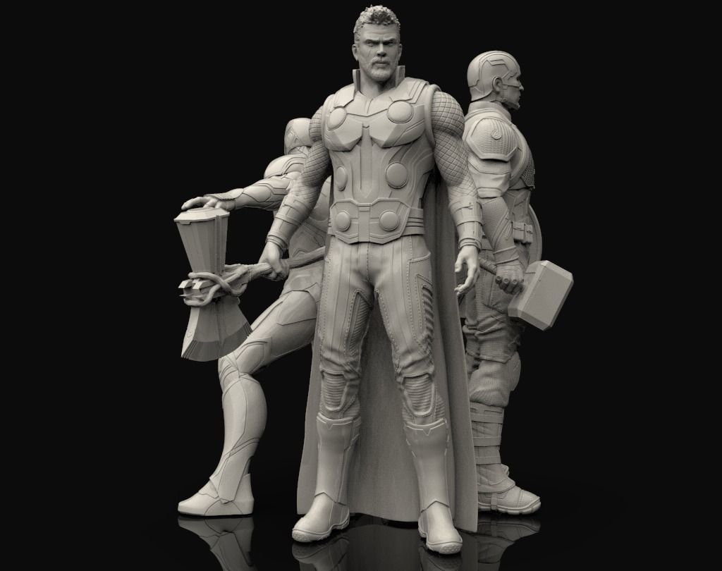 Avengers Statues Bundle 3D print model_2