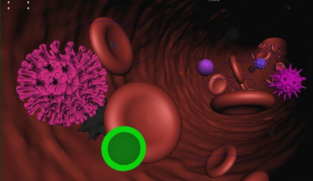 Blood cell animation 3D model_1