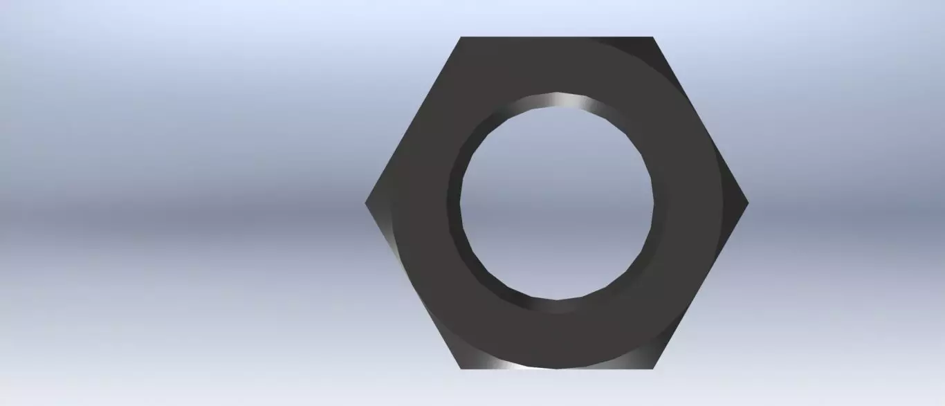 Hex Nut Free 3D model_0