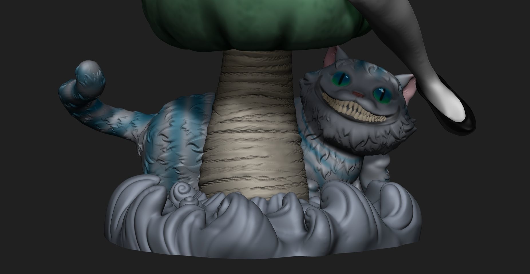 Alice in Wonderland SFW 3D print model_3