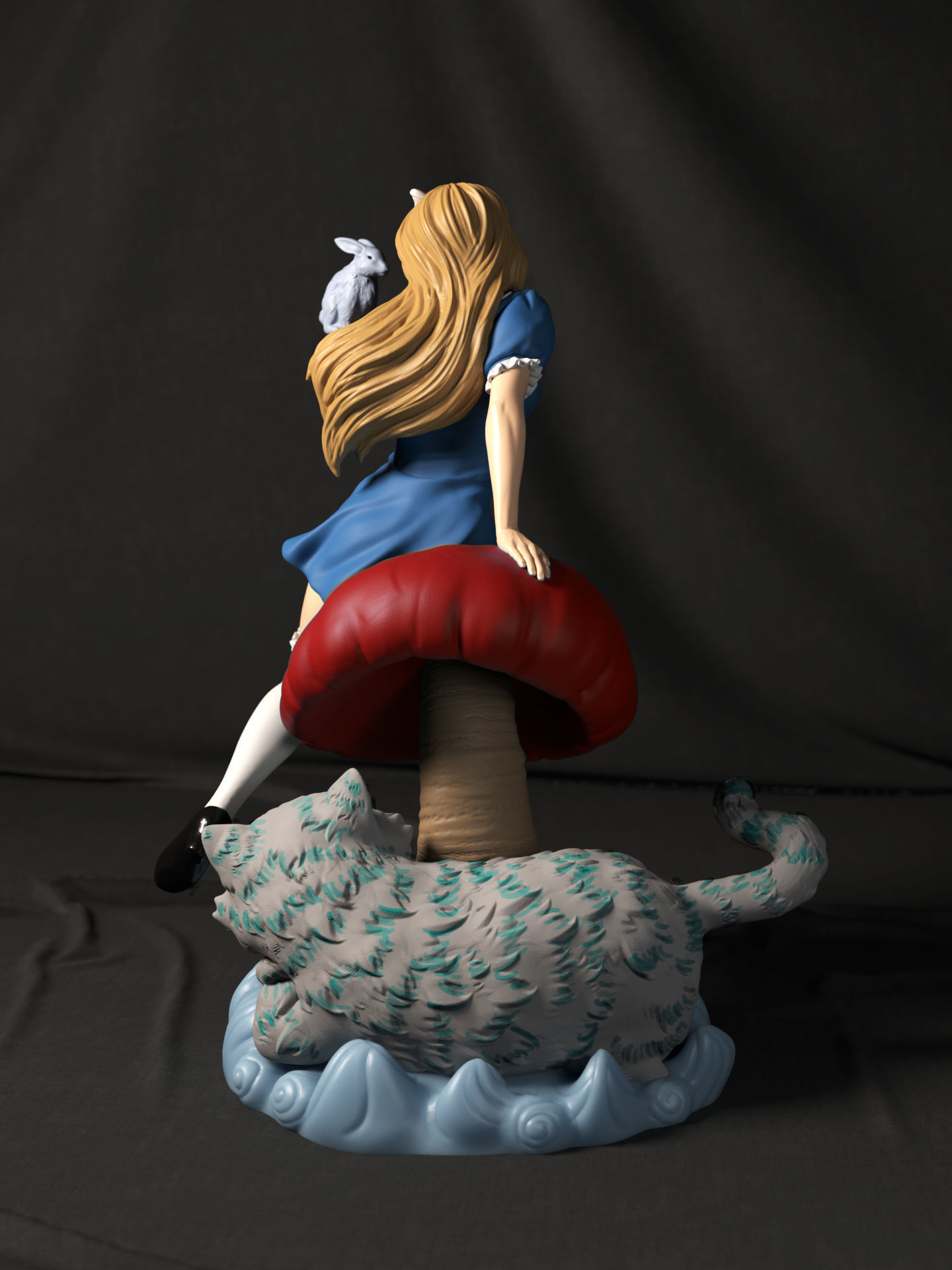 Alice in Wonderland SFW 3D print model_1