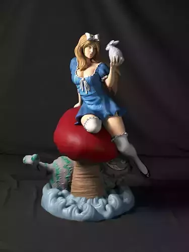 Alice in Wonderland SFW 3D print model