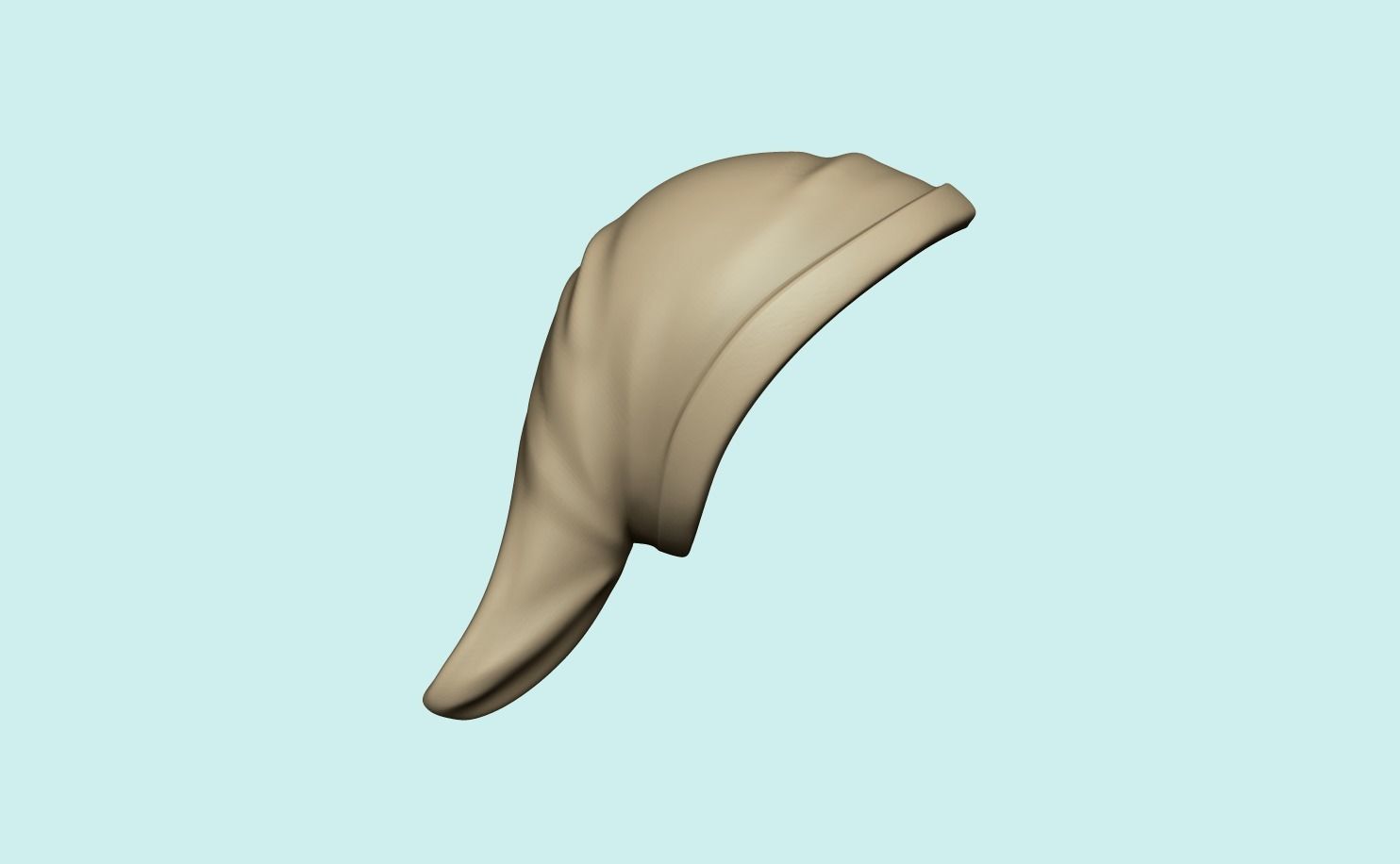 Hat - Inspired in Link - Legend of Zelda Low-poly 3D model_15