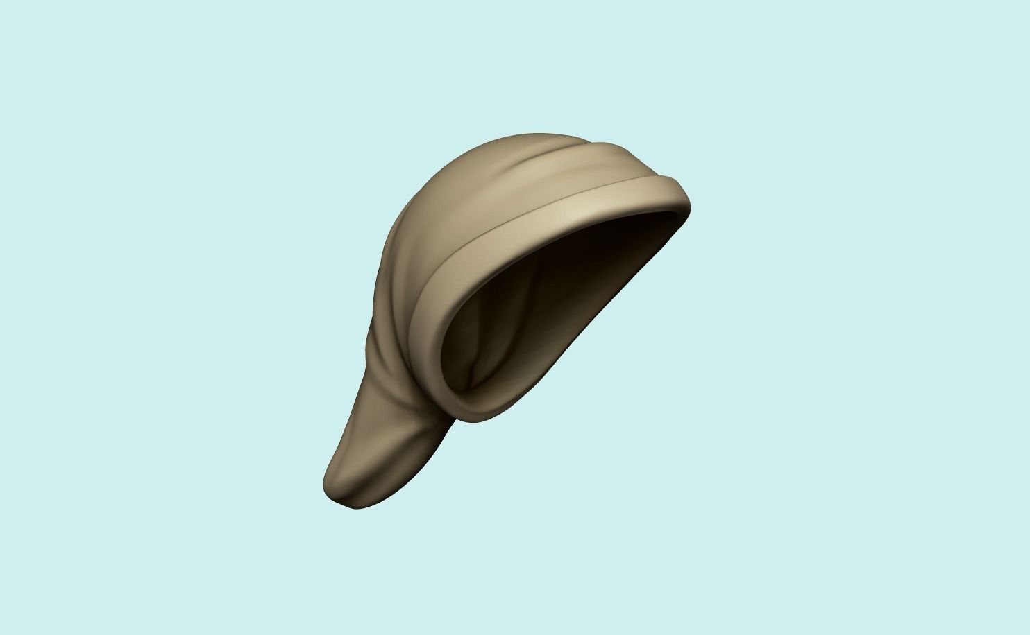 Hat - Inspired in Link - Legend of Zelda Low-poly 3D model_12