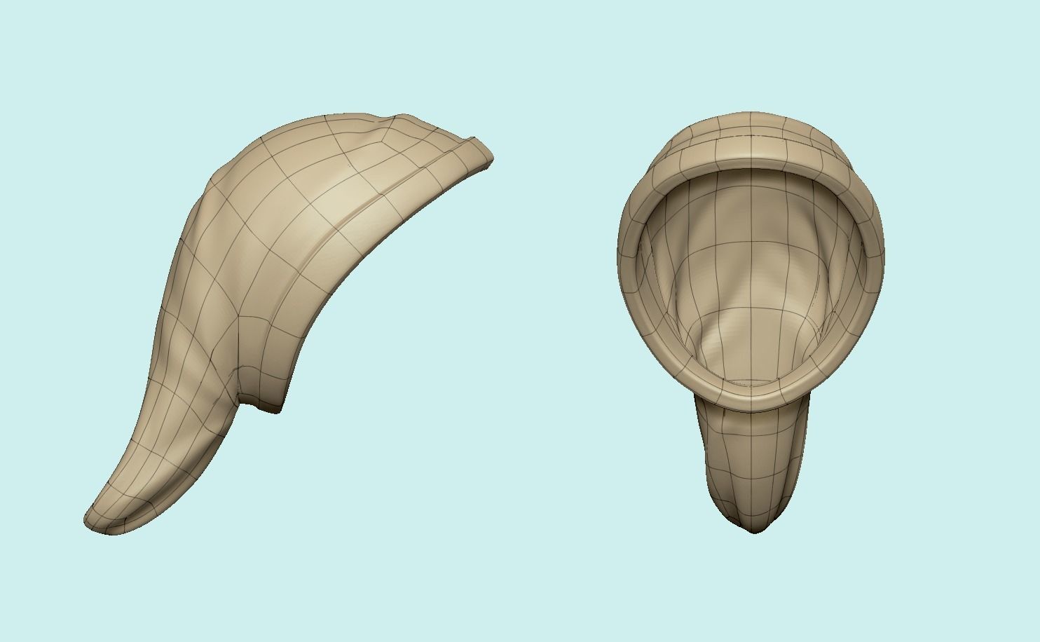 Hat - Inspired in Link - Legend of Zelda Low-poly 3D model_11