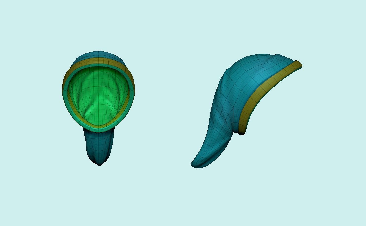 Hat - Inspired in Link - Legend of Zelda Low-poly 3D model_5