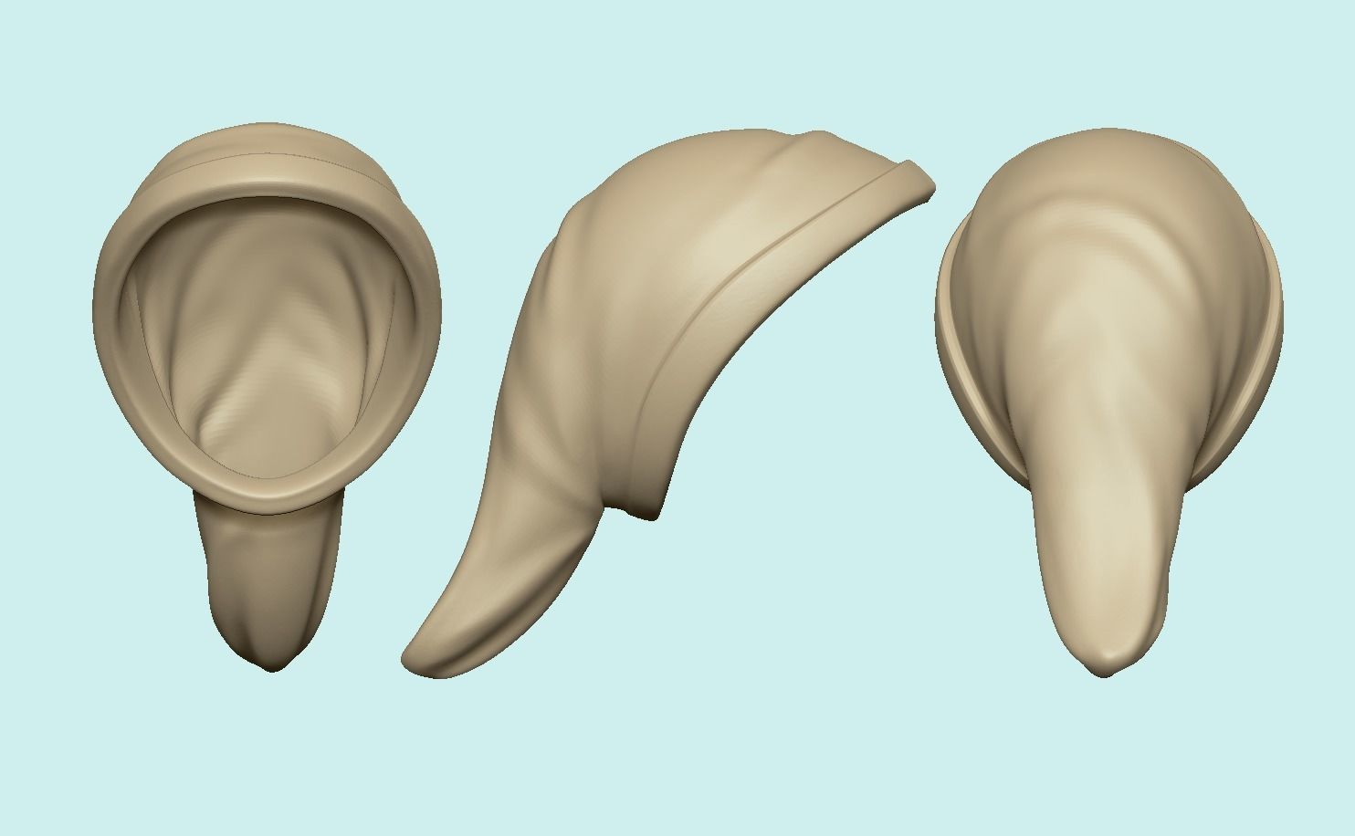 Hat - Inspired in Link - Legend of Zelda Low-poly 3D model_13