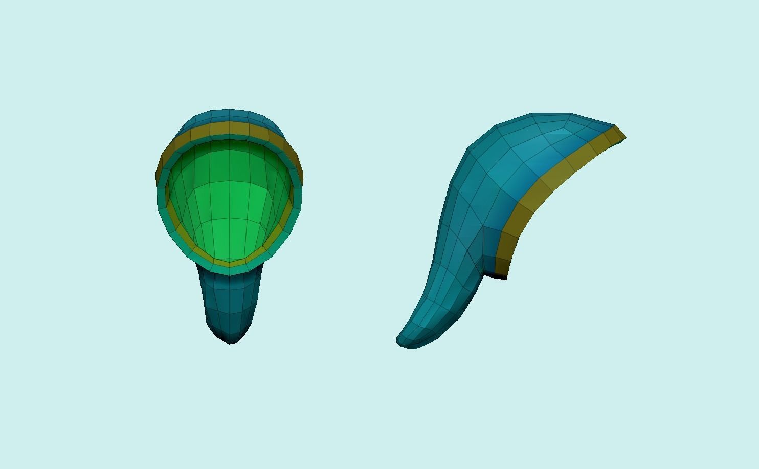 Hat - Inspired in Link - Legend of Zelda Low-poly 3D model_6