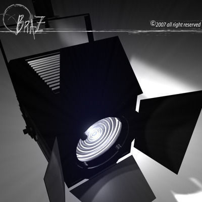 Stage light Fresnel 3D model