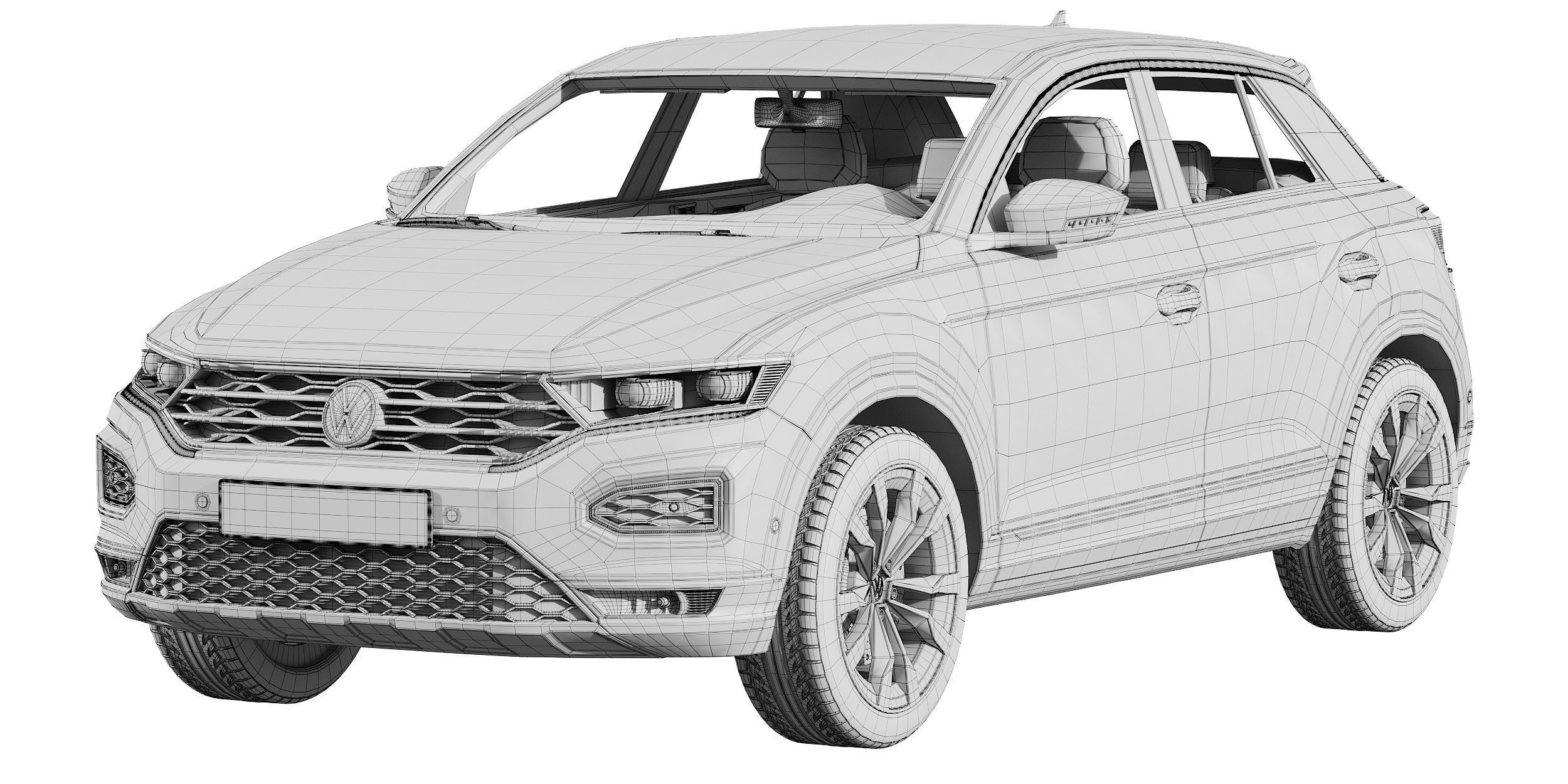 Volkswagen T-Roc 3D model_15