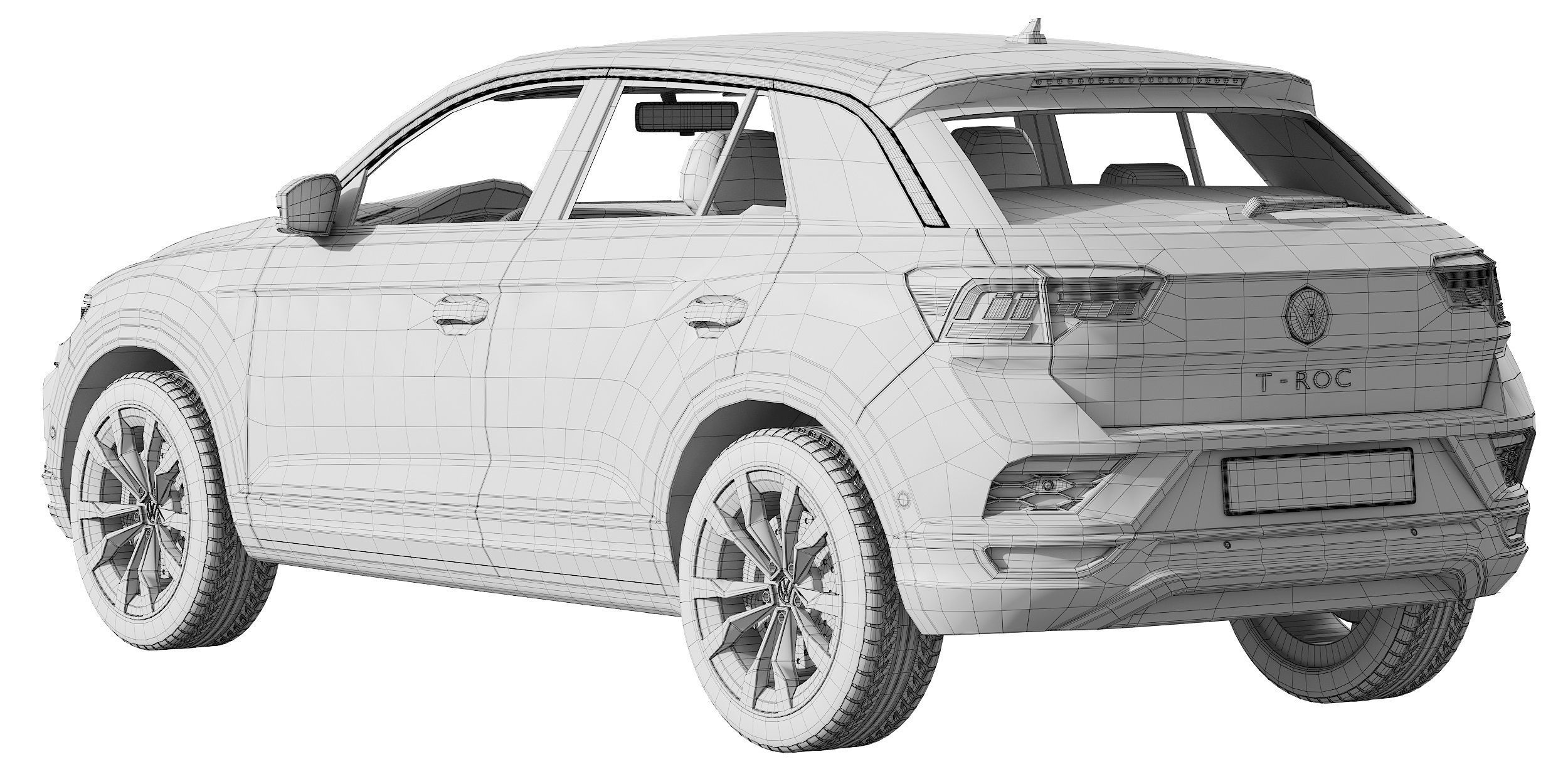 Volkswagen T-Roc 3D model_17