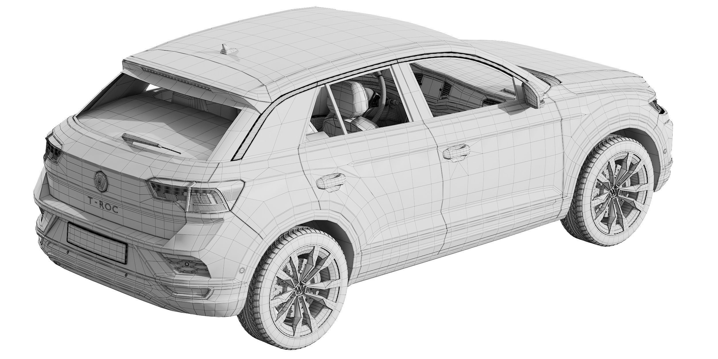 Volkswagen T-Roc 3D model_18
