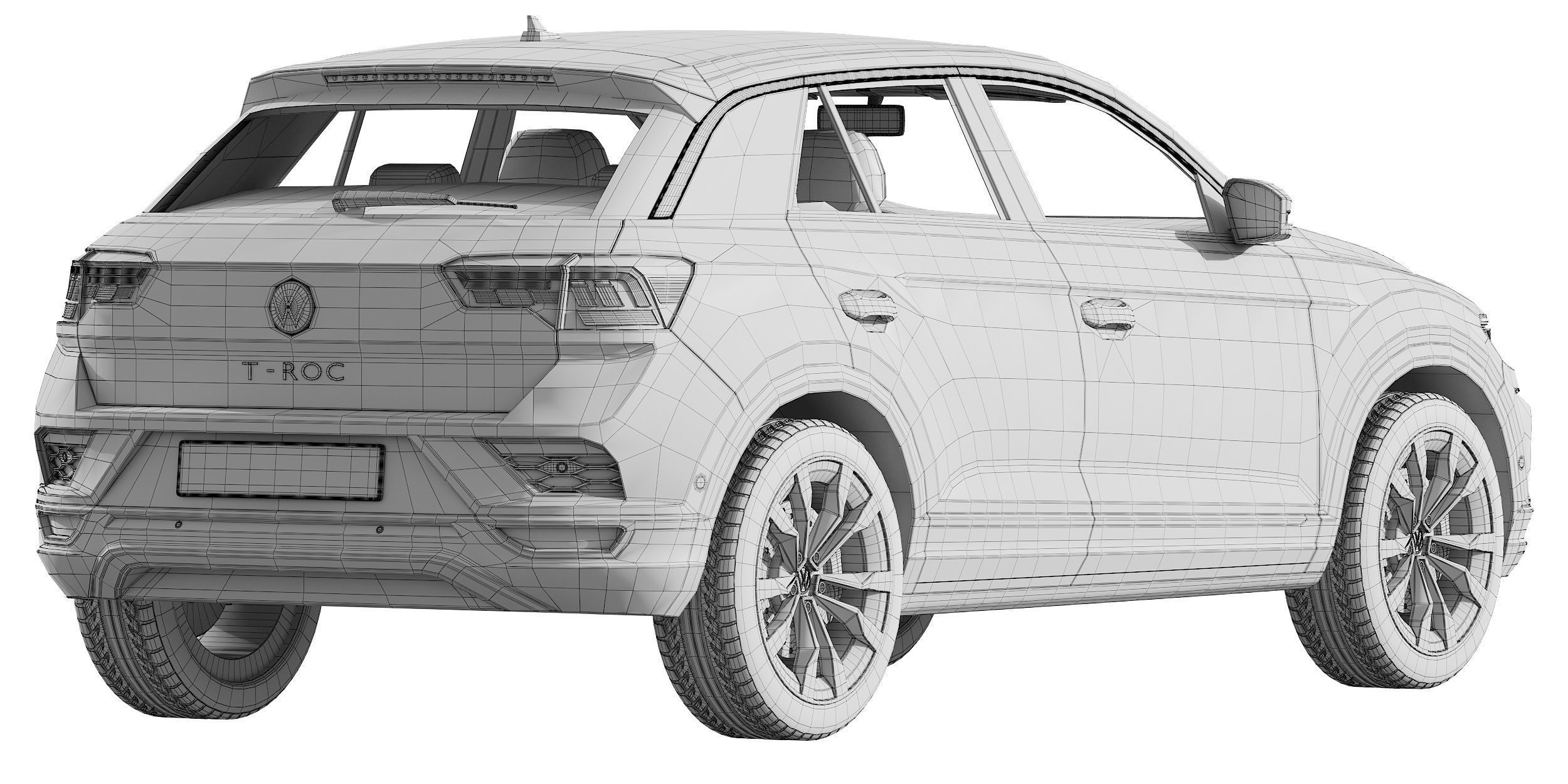 Volkswagen T-Roc 3D model_19