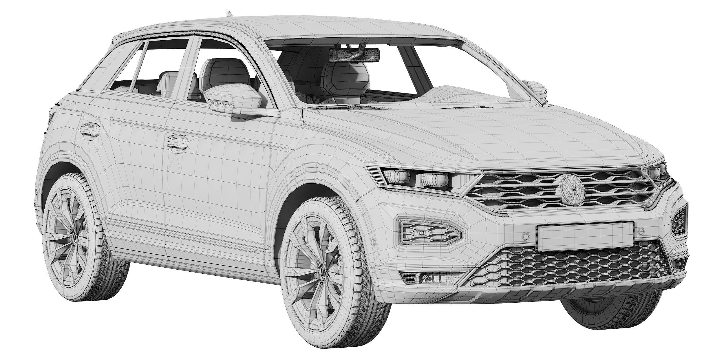 Volkswagen T-Roc 3D model_16