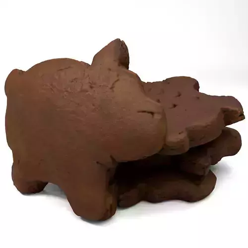 Pig Cookie - Photorealistic Scan - LOW and HIGH Poly