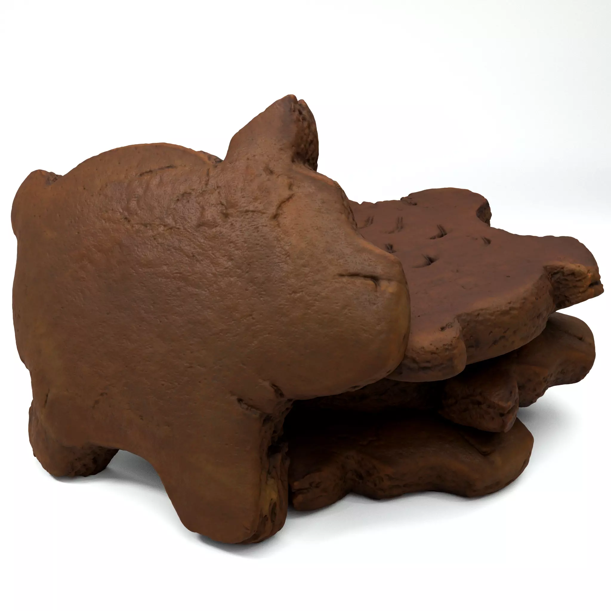Pig Cookie - Photorealistic Scan - LOW and HIGH Poly 3D model
