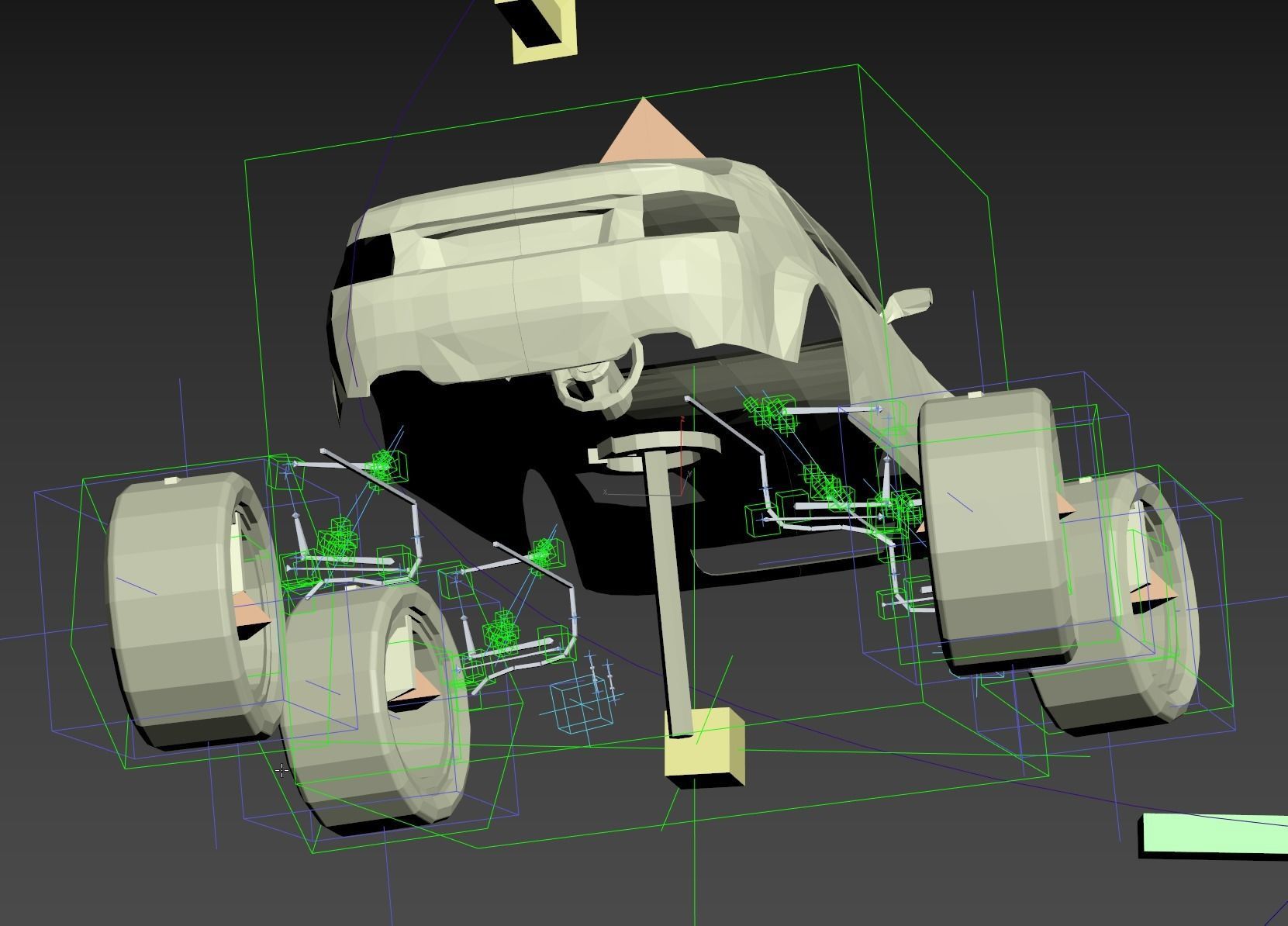 Mars Rover Rigged Animated with mars environment scene 3D model_13