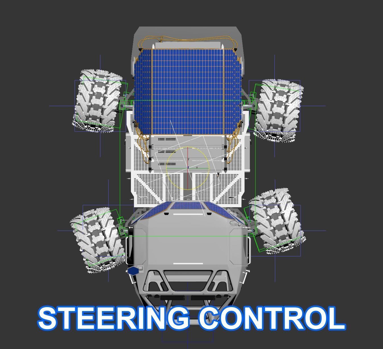 Mars Rover Rigged Animated with mars environment scene 3D model_9