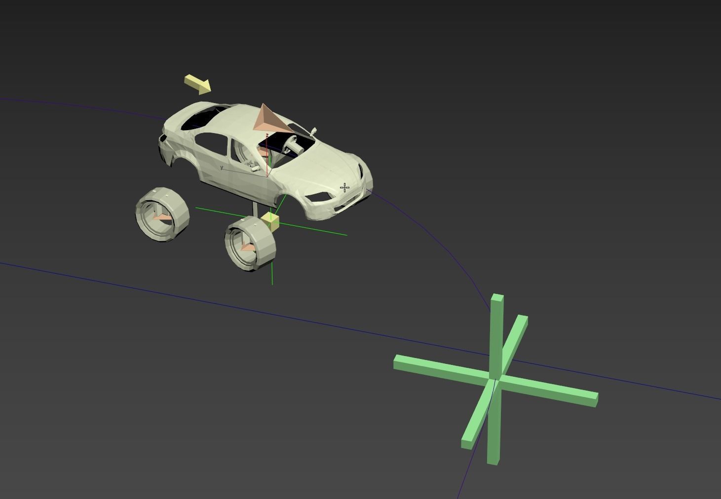 Mars Rover Rigged Animated with mars environment scene 3D model_19