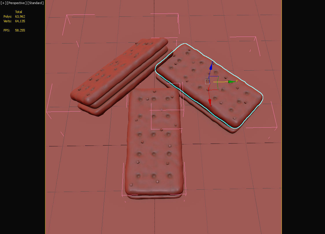 Biscuit  3D model_4