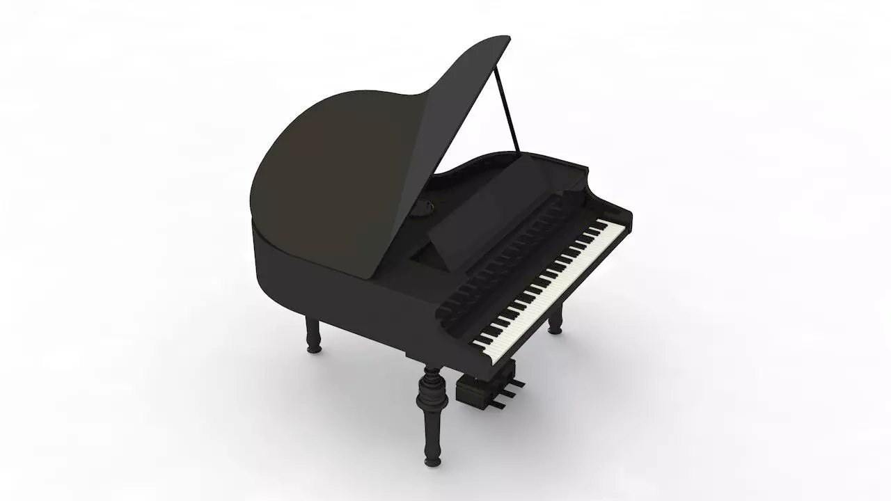 piano grand 3D model_0
