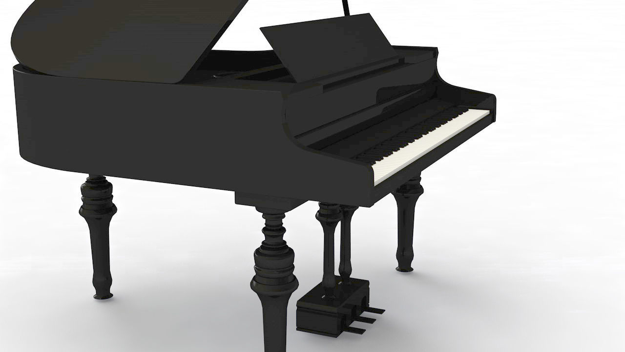 piano grand 3D model_4
