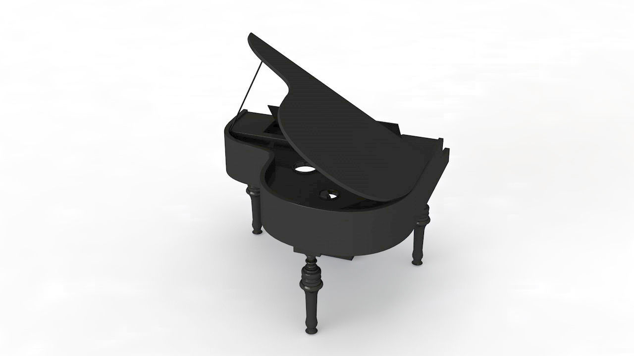 piano grand 3D model_3