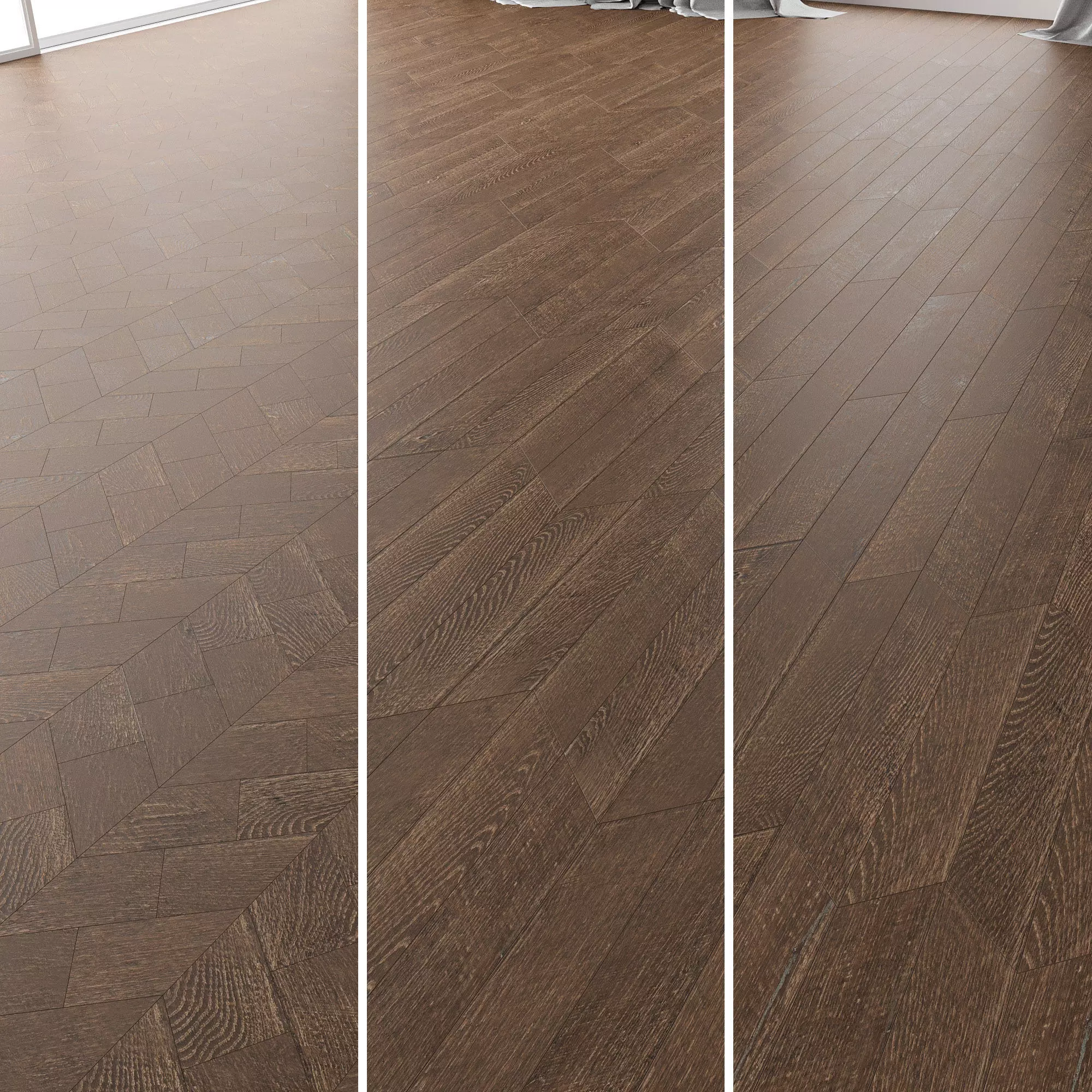 Parquet Oak Rotec Wildwood set 6 3D model_0