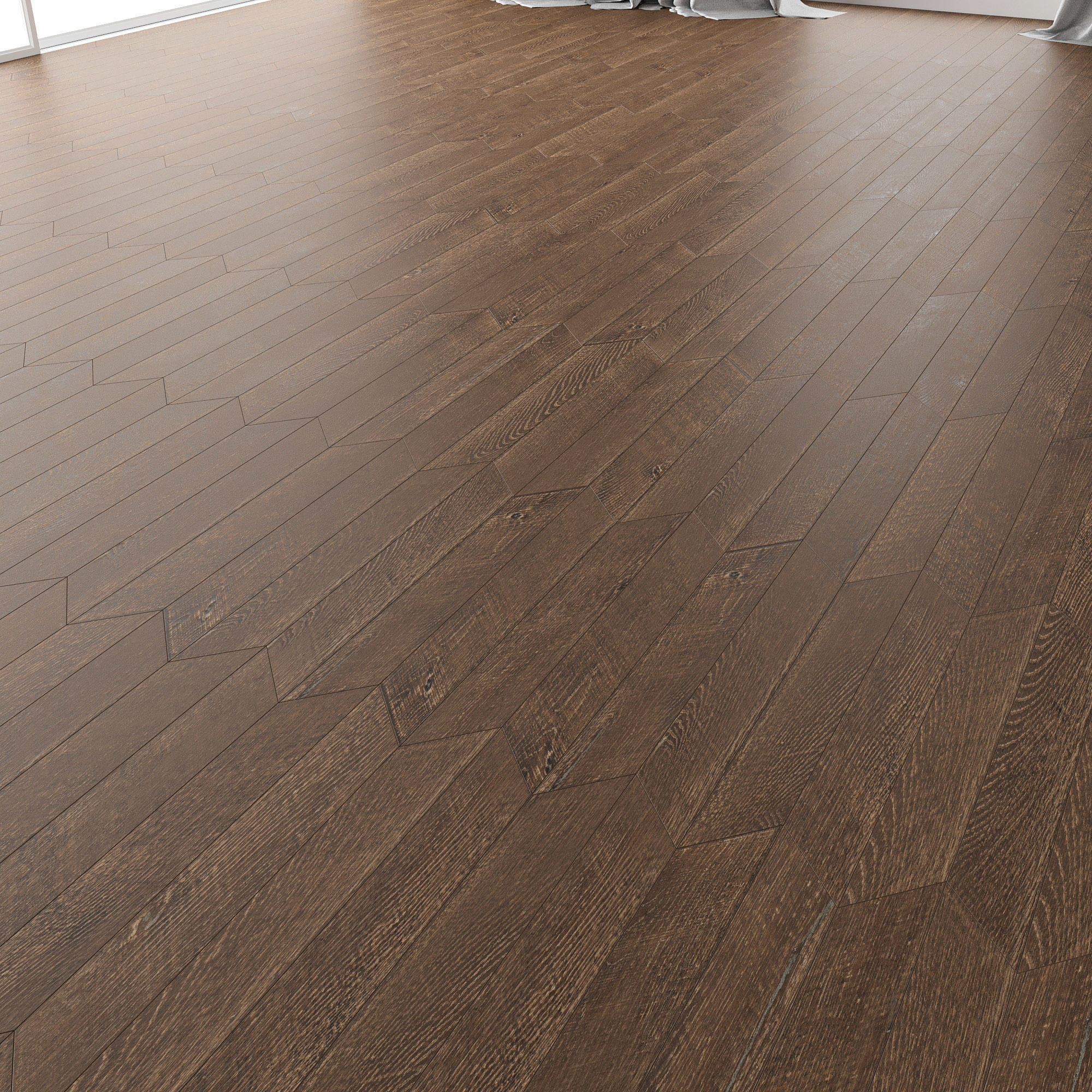 Parquet Oak Rotec Wildwood set 6 3D model_3