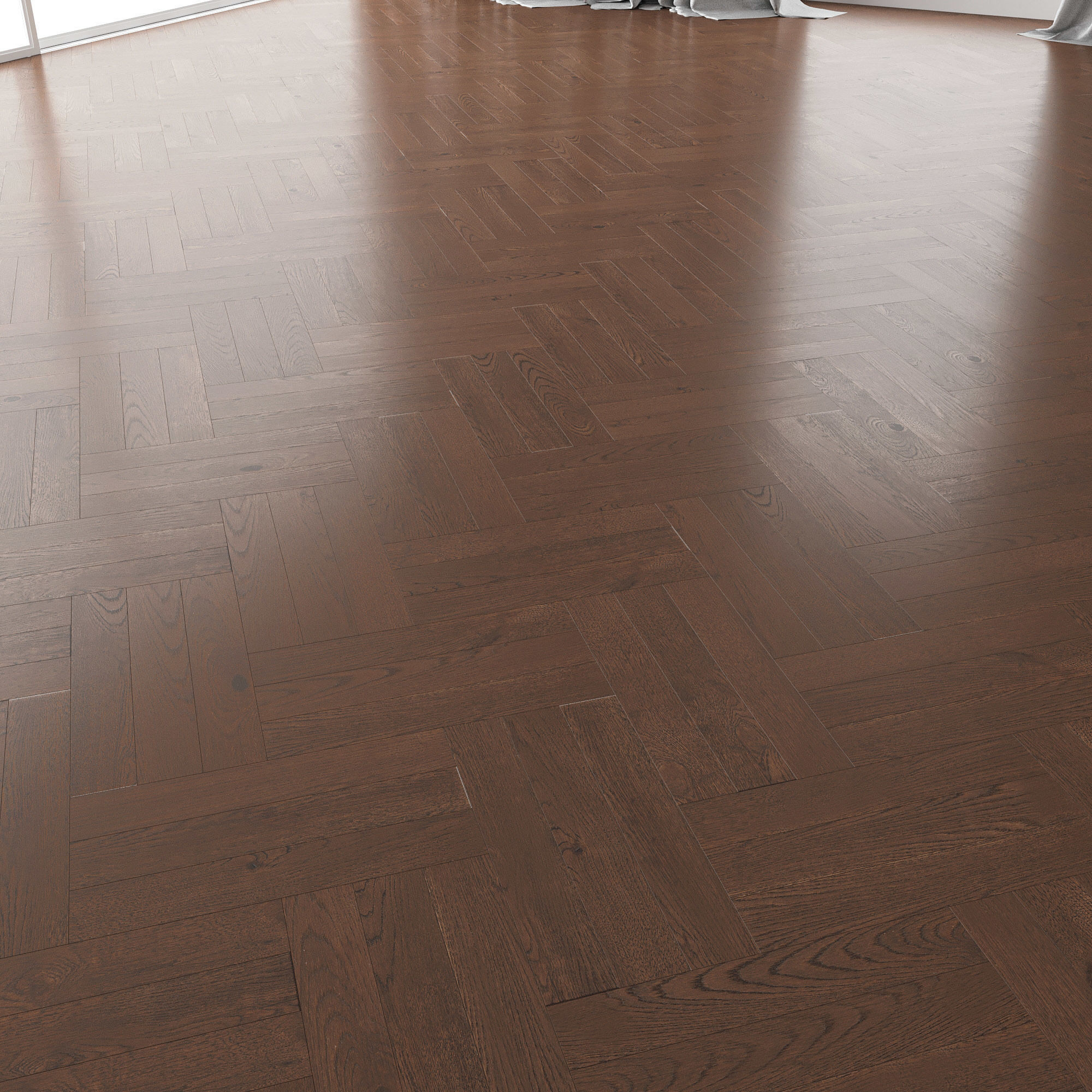 Parquet Oak Seal Brown WWL set 2 3D model_3