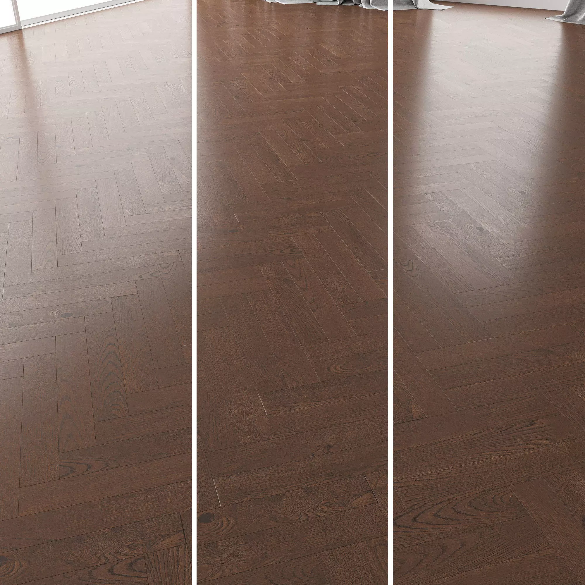 Parquet Oak Seal Brown WWL set 2 3D model_0