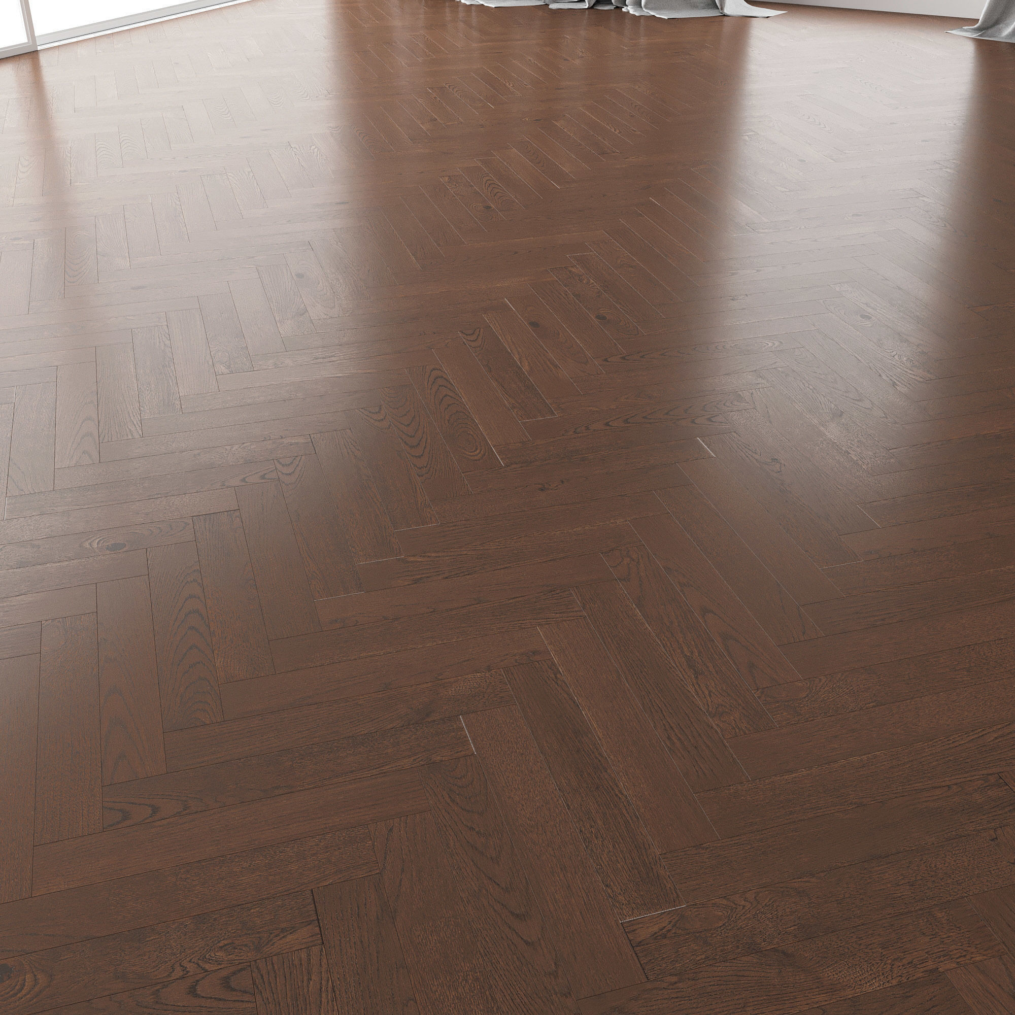 Parquet Oak Seal Brown WWL set 2 3D model_1