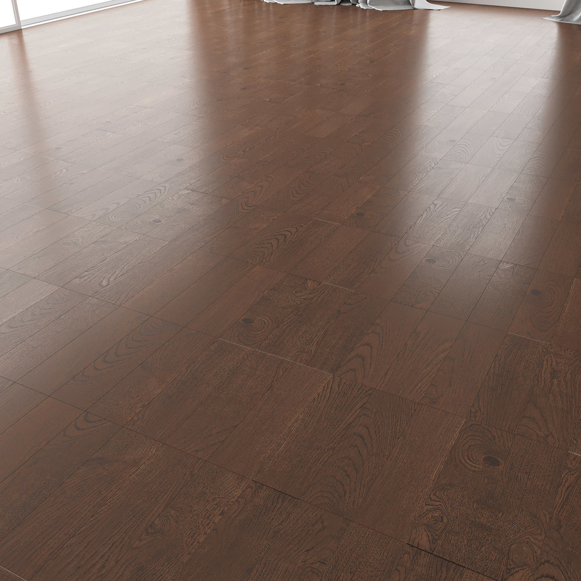 Parquet Oak Seal Brown WWL set 3 3D model_1