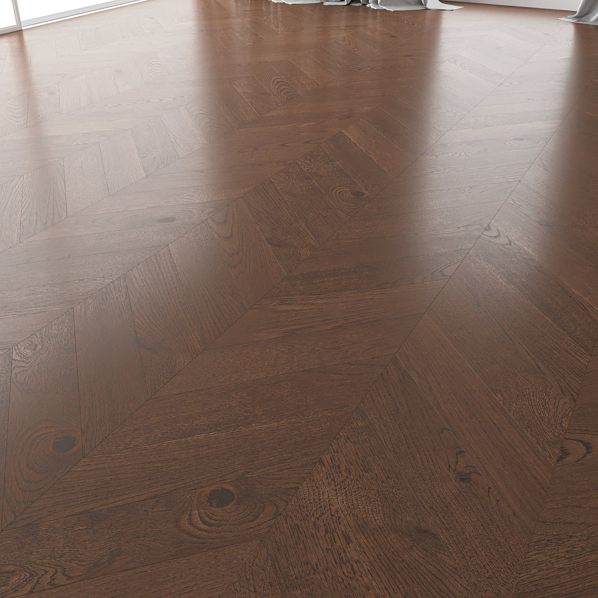 Parquet Oak Seal Brown WWL set 4 3D model_2