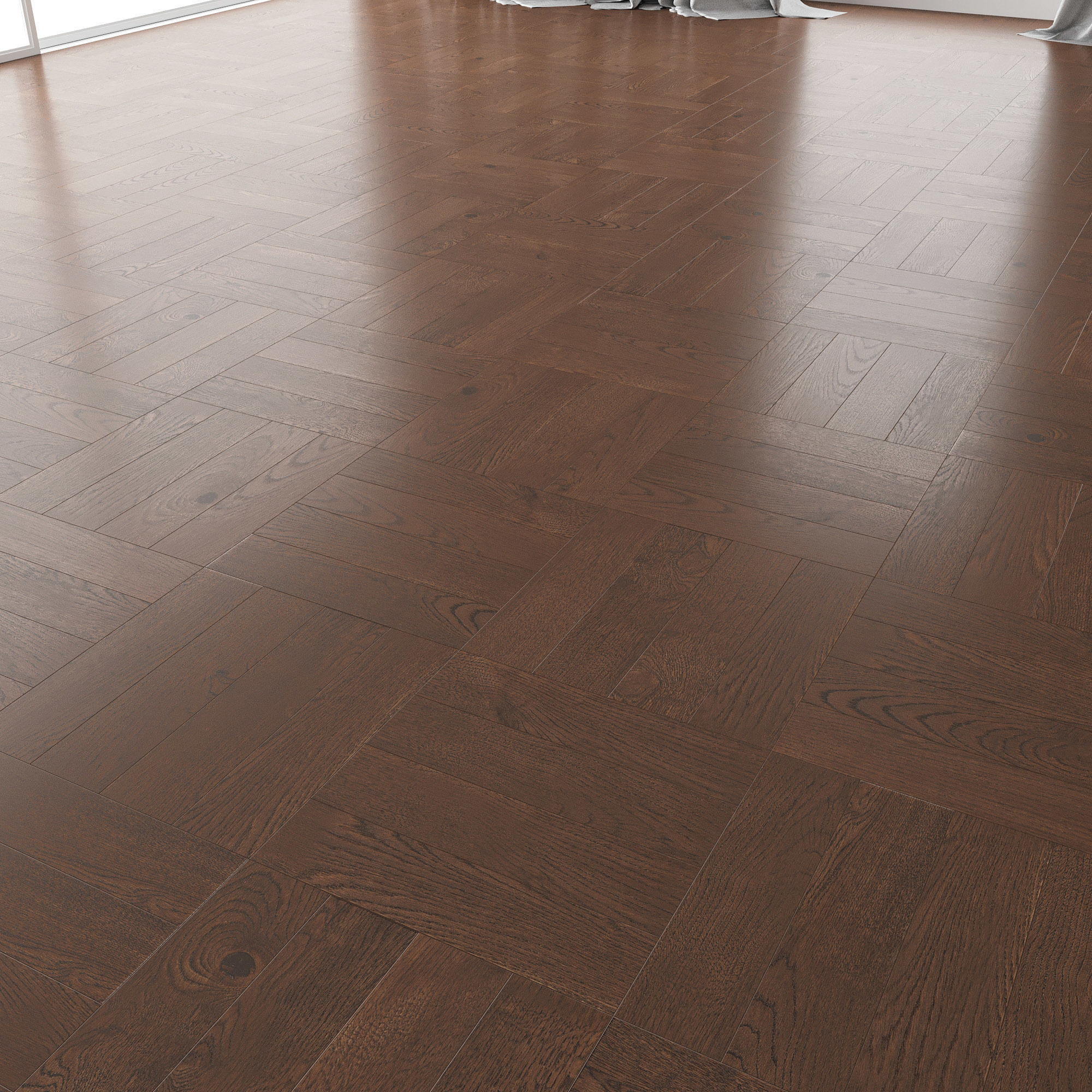 Parquet Oak Seal Brown WWL set 4 3D model_1