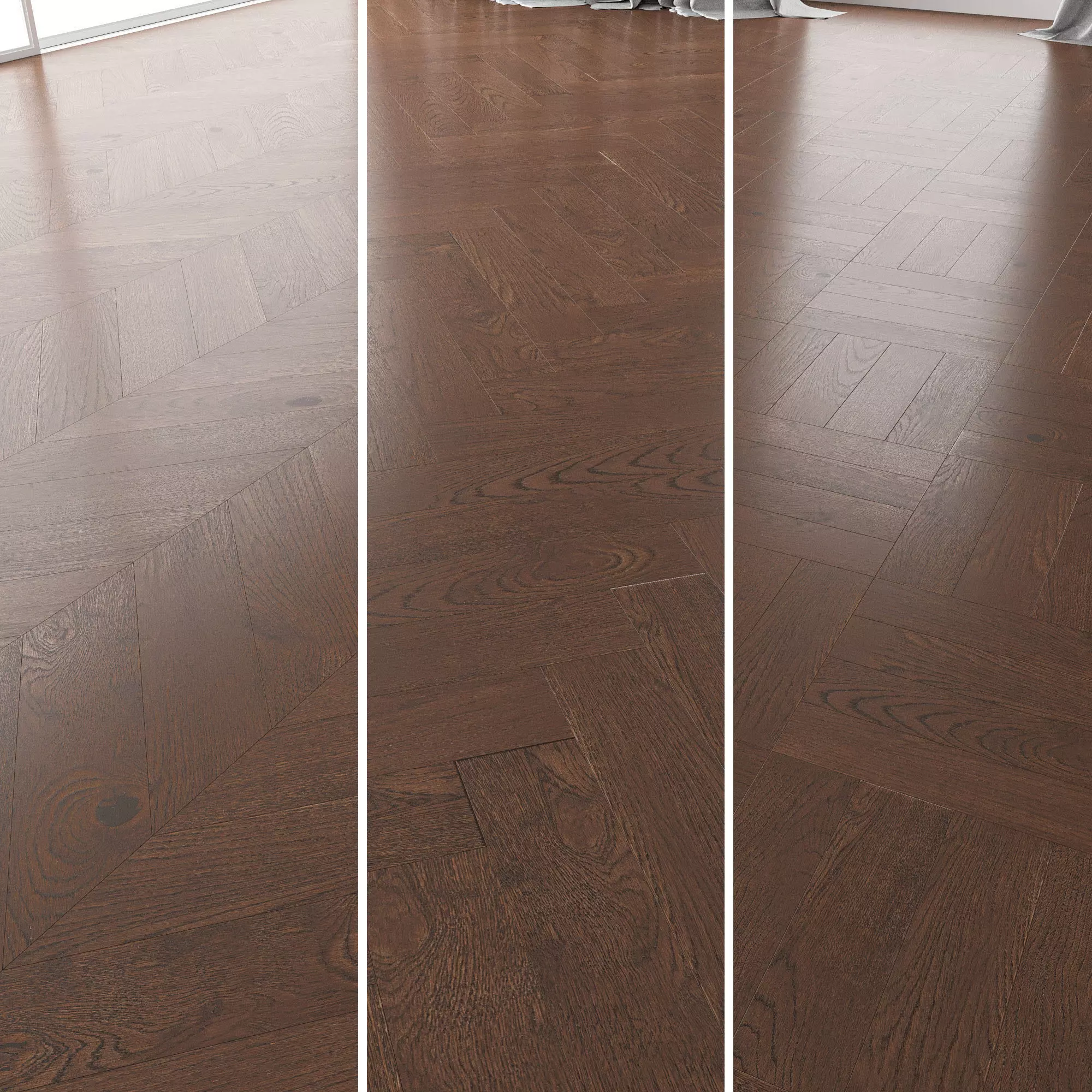 Parquet Oak Seal Brown WWL set 4 3D model_0