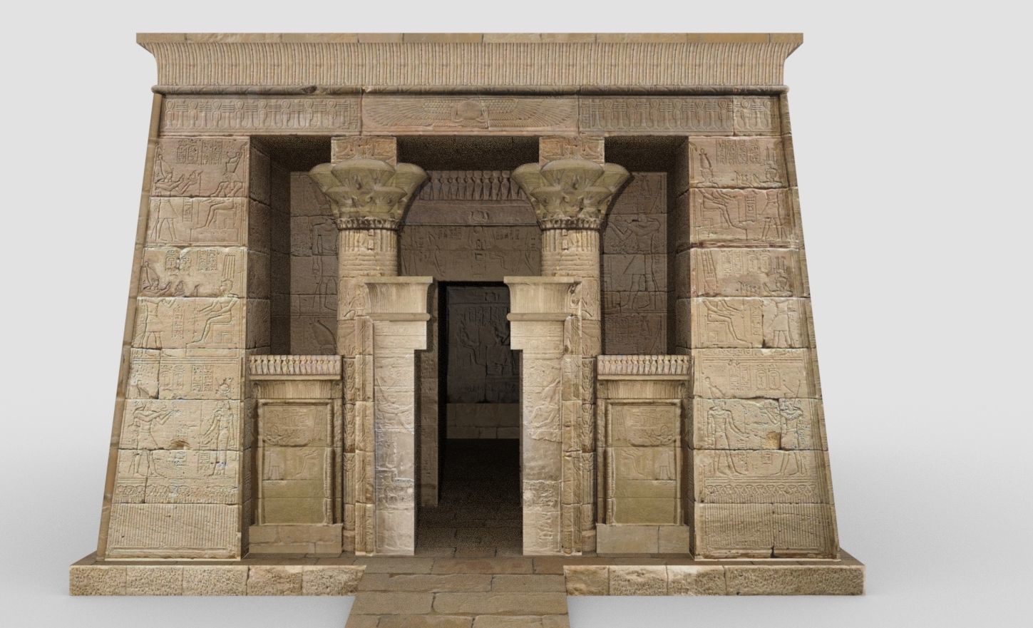 Dendur Temple Low-poly 3D model_3