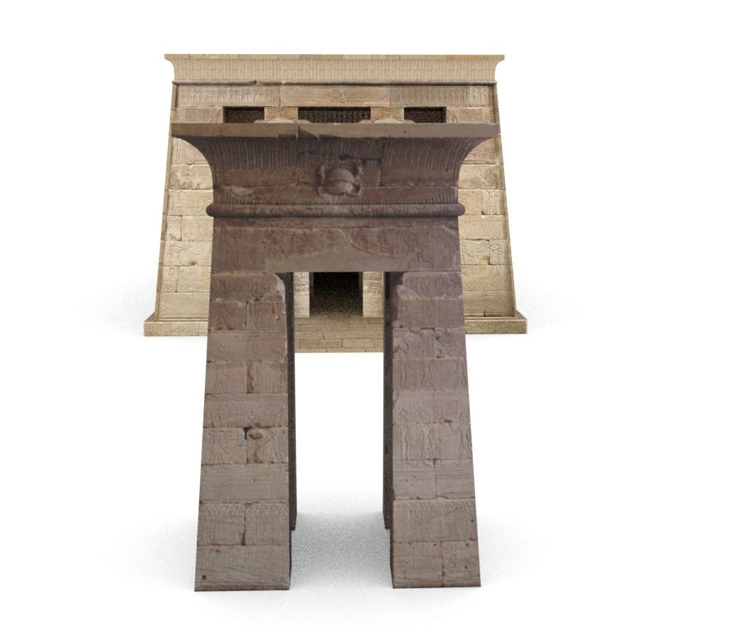 Dendur Temple Low-poly 3D model_2