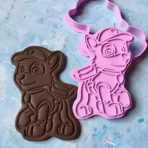 Paw Patrol Cookie Cutter Details Rocky 3D print model 3D print model