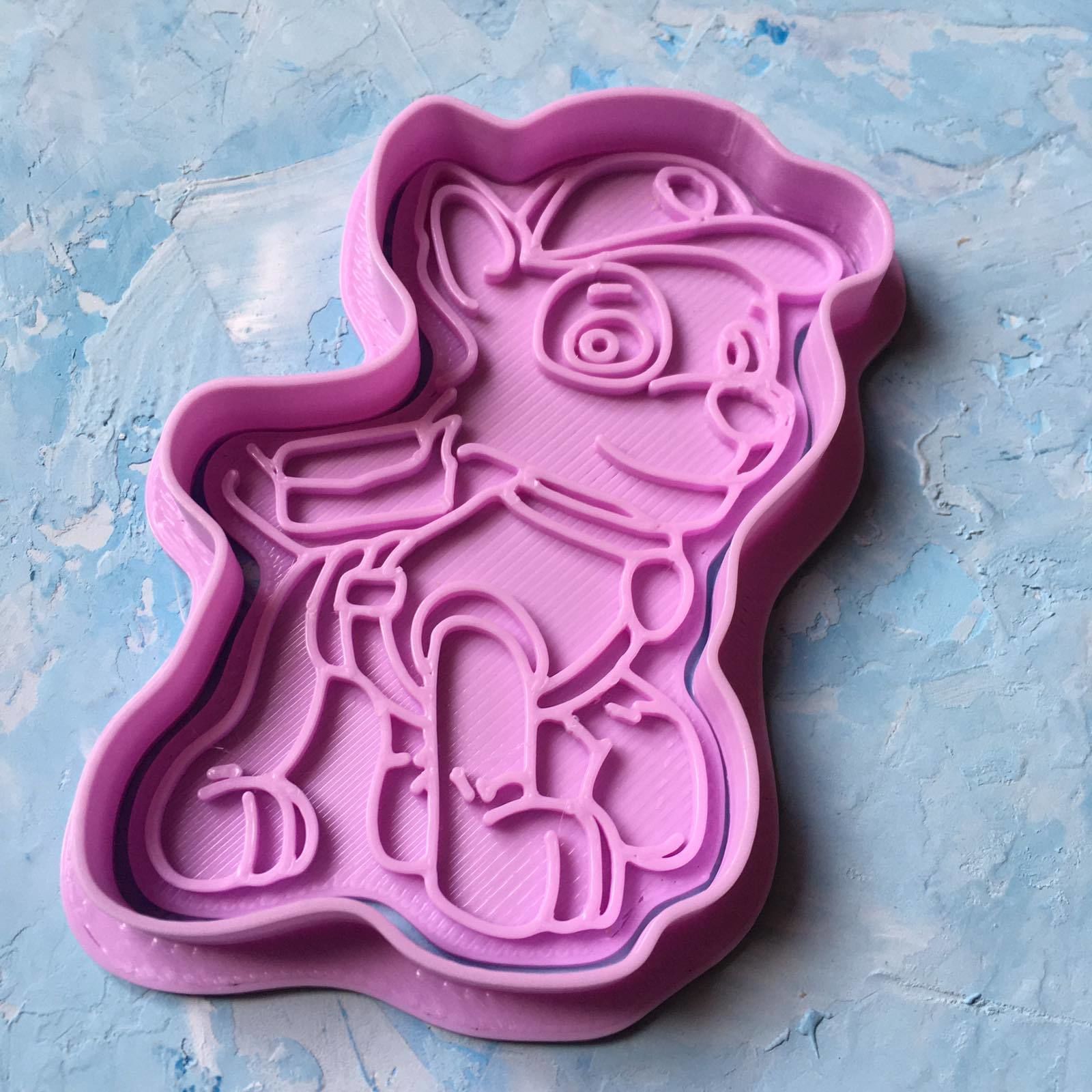 Paw Patrol Cookie Cutter Details Rocky 3D print model 3D print model_2
