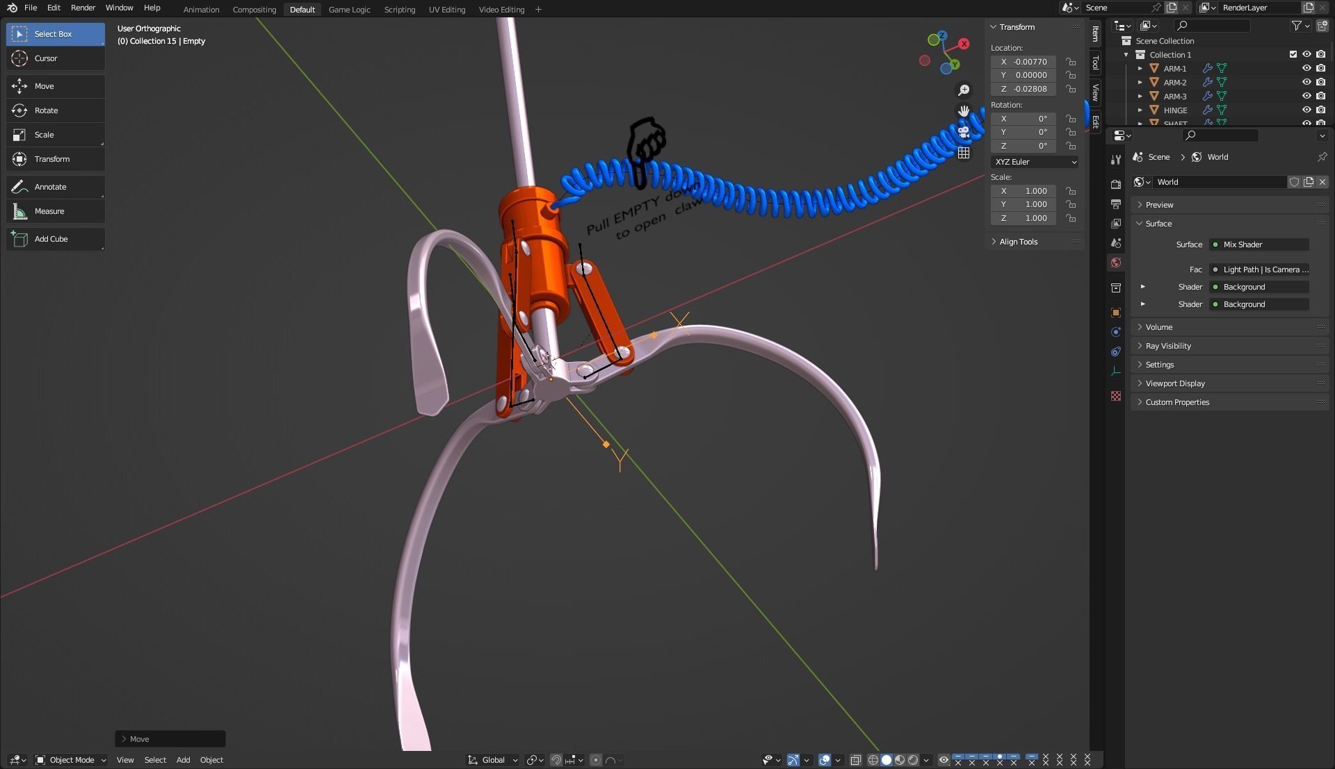 Robotic Claw 3D model_22
